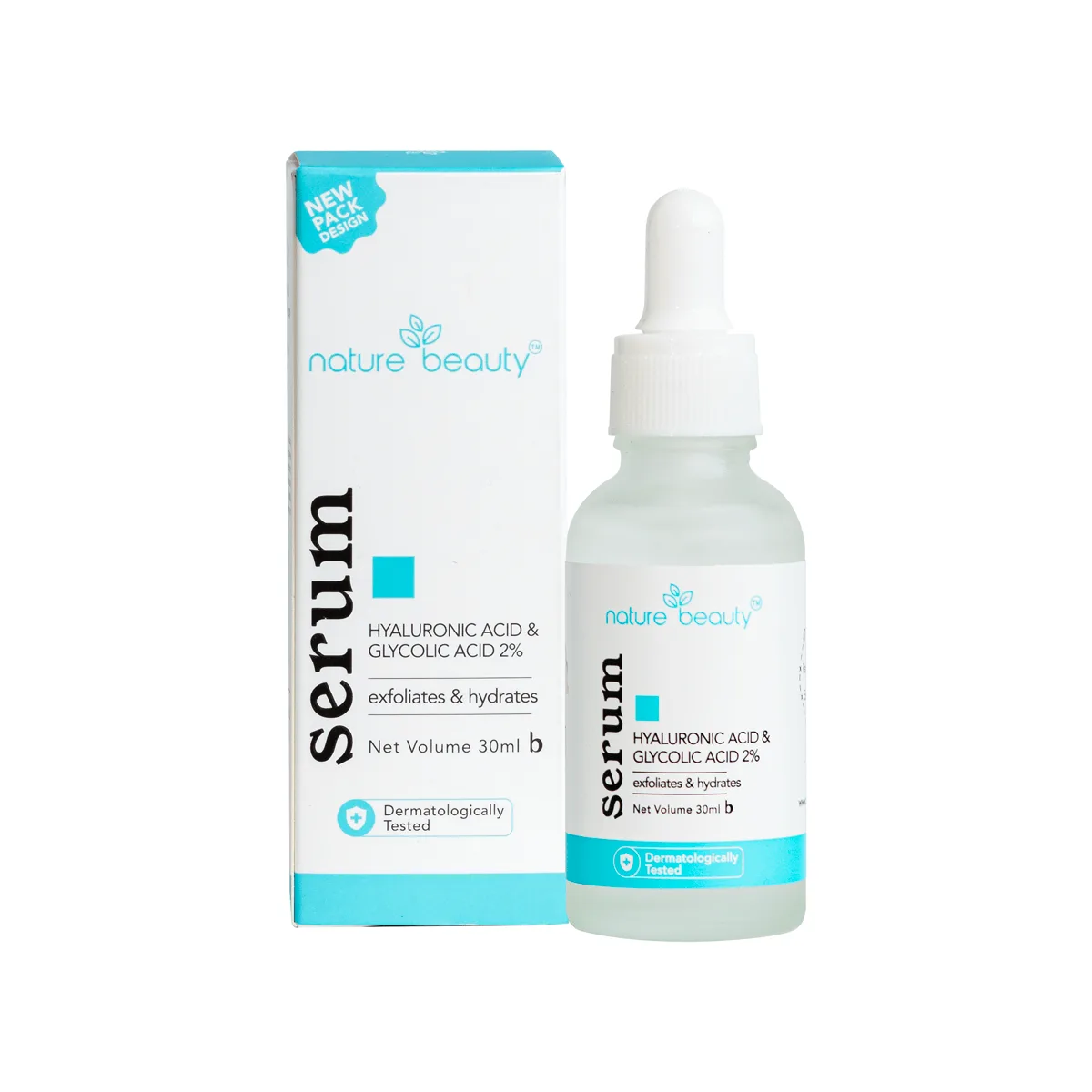 Nature Beauty Hyaluronic 1% & Glycolic Acid 2% Serum 30 ml - Image 2
