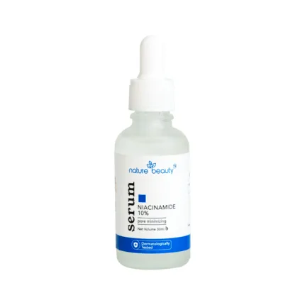 Nature Beauty Niacinamide 10% Serum 30ml - Pore minimizing and skin brightening serum with Vitamin B3 and Zinc