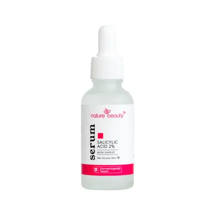 Nature Beauty Salicylic Acid 2% Serum 30ml - Concentrated anti-acne serum for blackhead removal and oil control