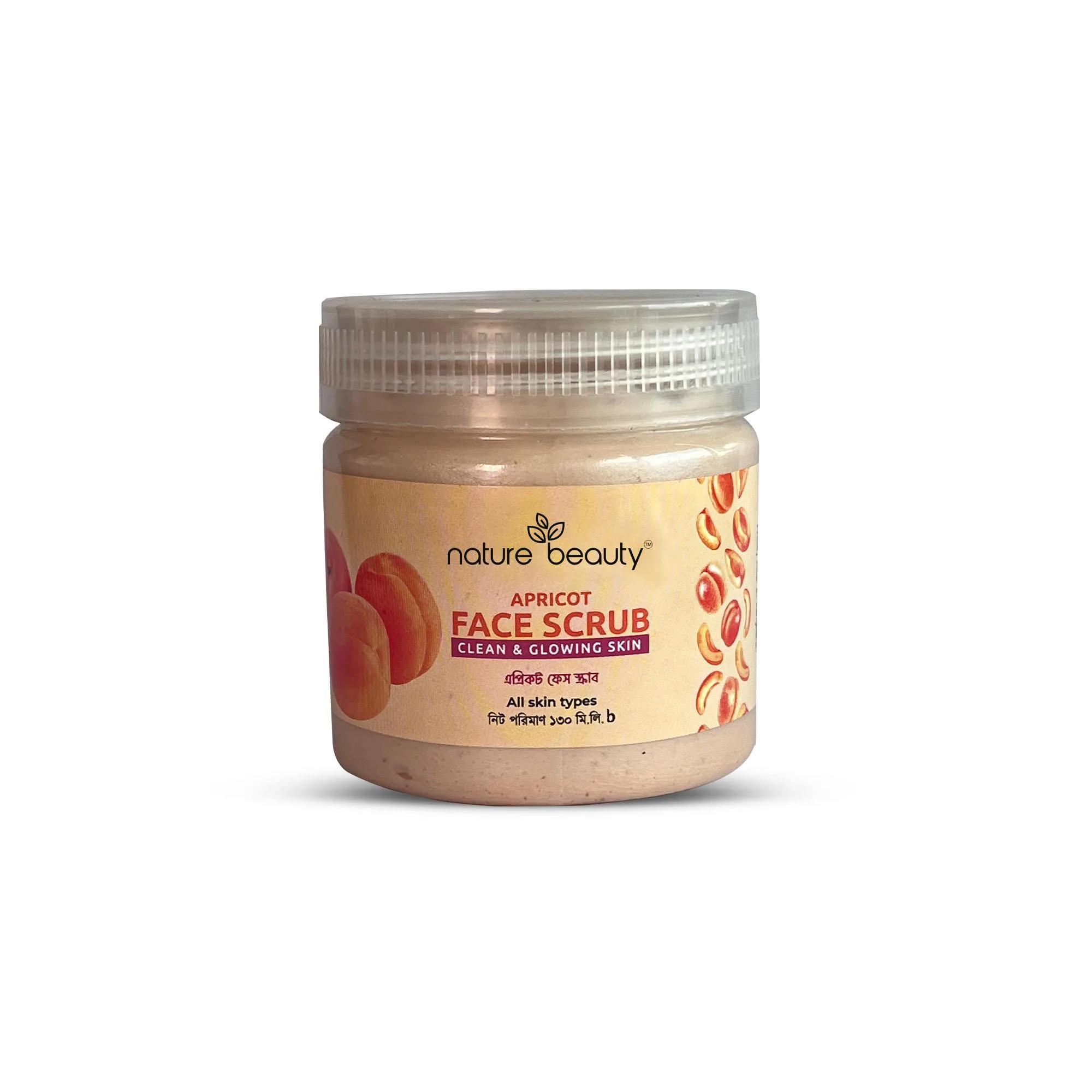 Nature Beauty Website Apricot scurb 130ml Nature Beauty Apricot Face Scrub 130ml - Image 1