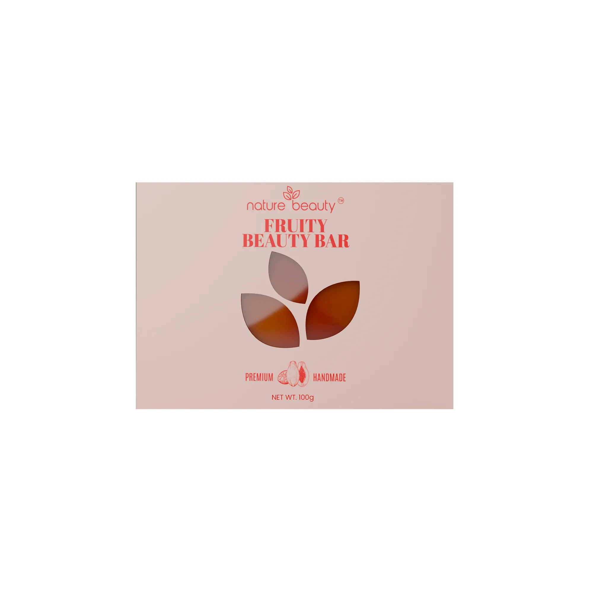 Nature Beauty Fruity Premium Beauty Bar-100gm - Image 1